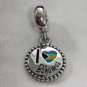 Pandora Bahamas Exclusive Charm Pendant, S925 Silver Jewelry